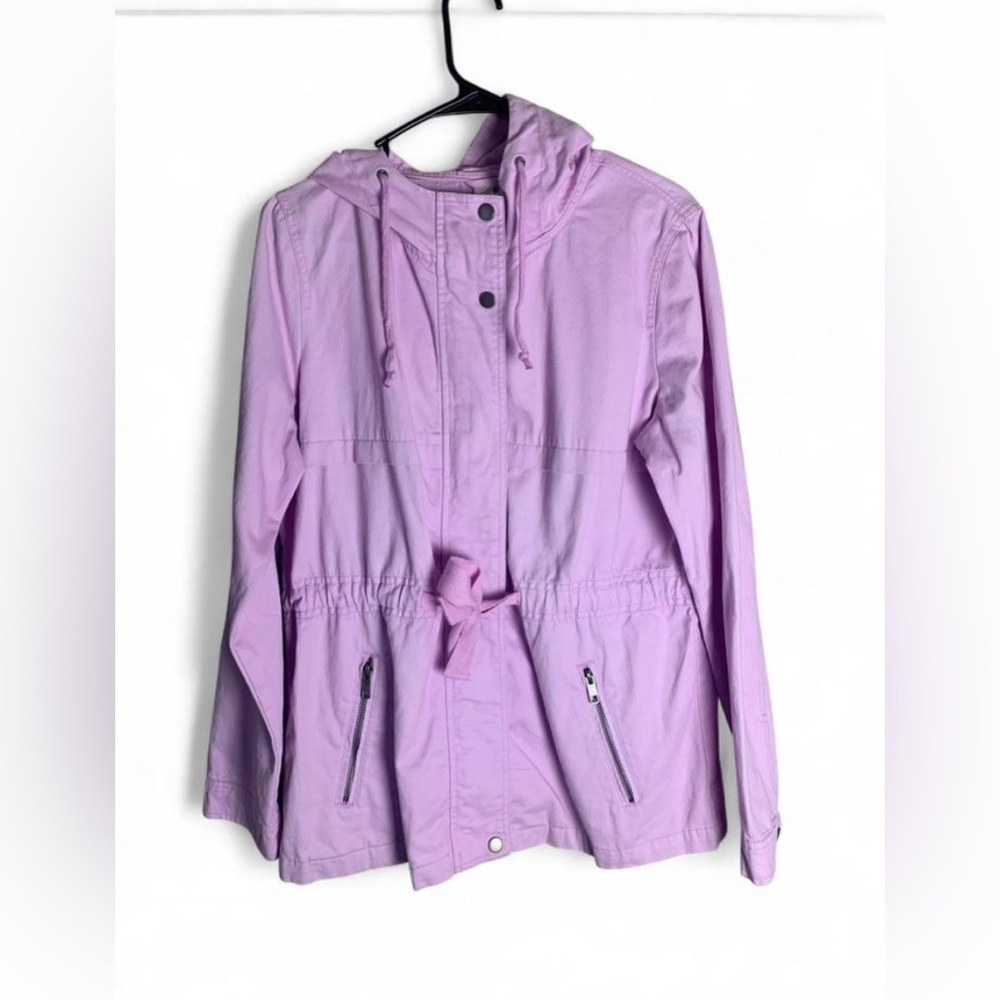St. John’s Bay Lavender Cotton Utility Anorak – Size M